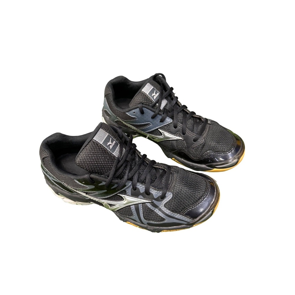 Mizuno Wave Bolt‎ 4 Volleyball Shoes Women Size 9 Black Excellent V1GC156003